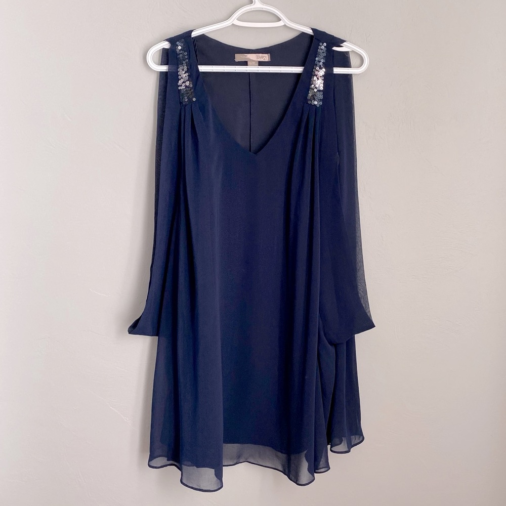 Forever 21 Blue Flowy Dress with Sequin